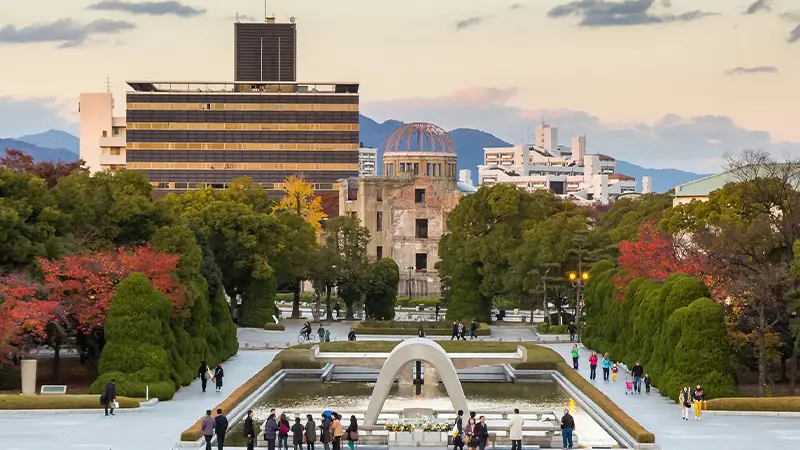 Hiroshima Peace Memorial Park in Japan