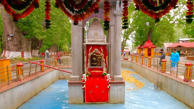 Sacred shrine inside Raghunath Temple complex in Jammu