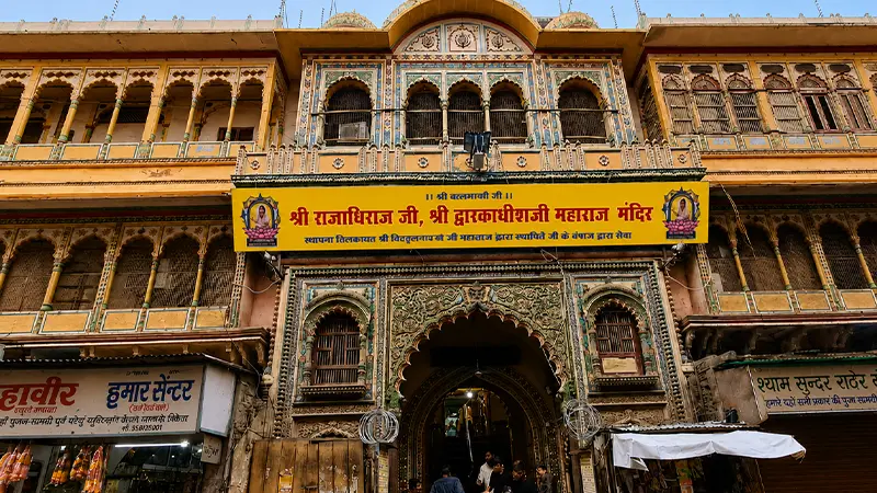 Main entrance of Rani Sati Dadi Mandir in Jhunjhunu Rajasthan