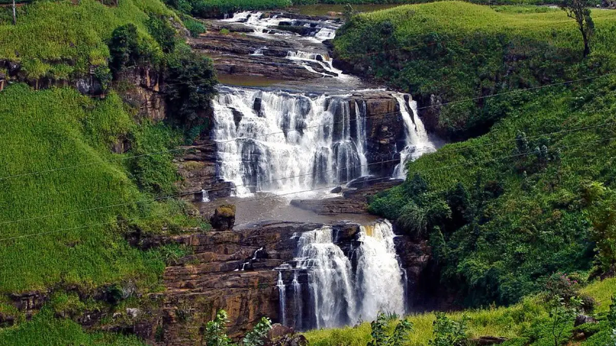 Bambarakanda Waterfall Sri Lanka