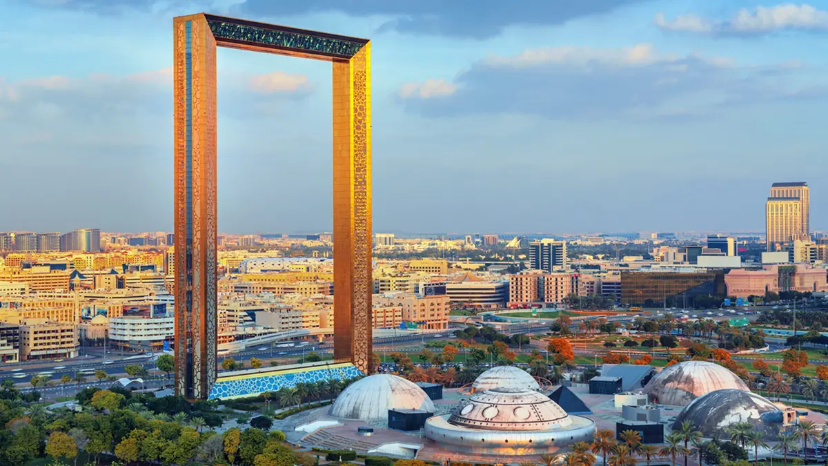 Dubai Frame Panoramic City Landmark