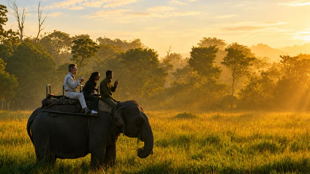 Elephant Safari Kaziranga National Park Assam