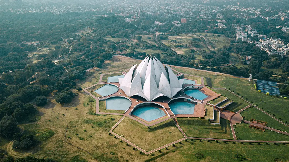 Lotus Inspired Spiritual Landmark Delhi