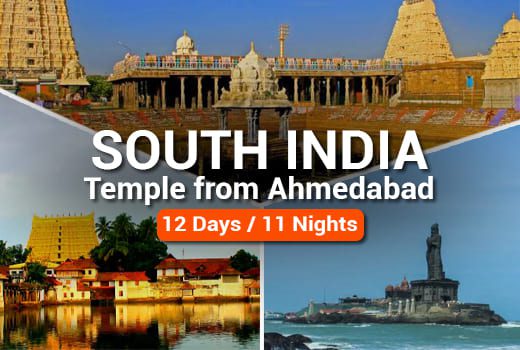 South India Temple Tour from Ahmedabad