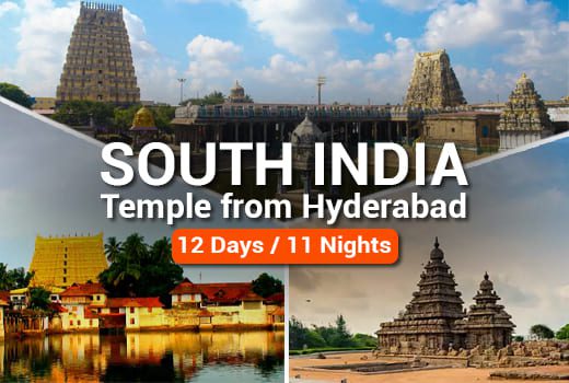 South India Temple Tour from Hyderabad